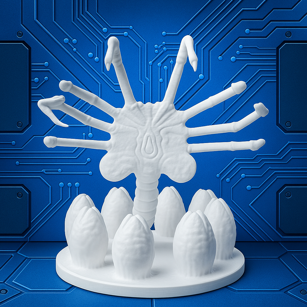 H.R.Giger Facehugger Flaschenhalter - entworfen für die Mobile Bar Dark Abyss