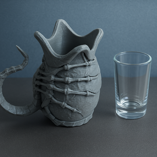H.R. Giger Facehugger Alien Shotglas Schnapsglas